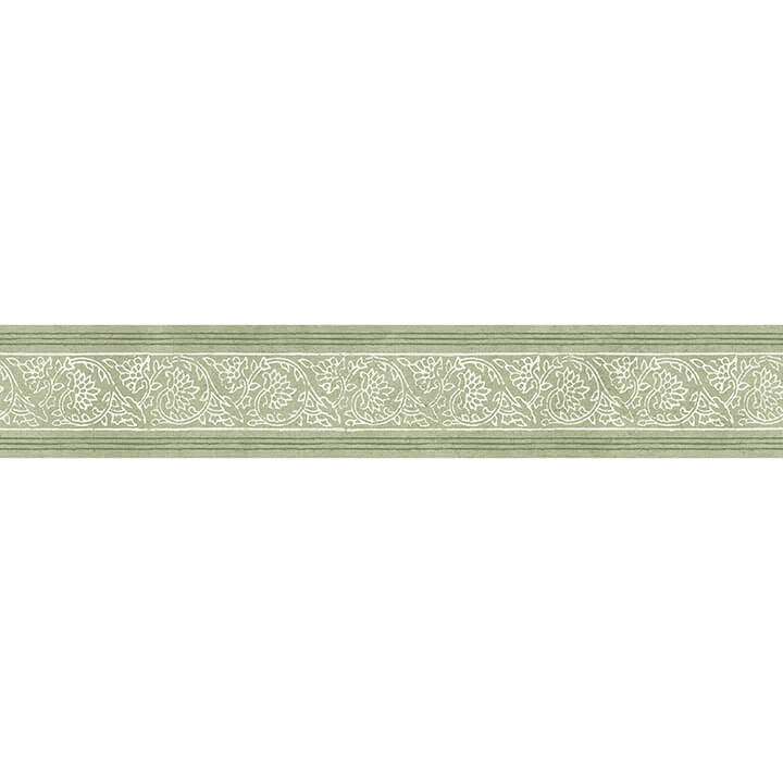 carved-floral-green-trim-wall-border-york-wallcoverings-4148-14501 - York Wallcoverings Papel pintado