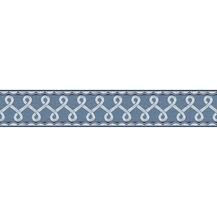 scalloped-ribbon-blue-trim-wall-border-york-wallcoverings-4148-14505 - York Wallcoverings Papel pintado