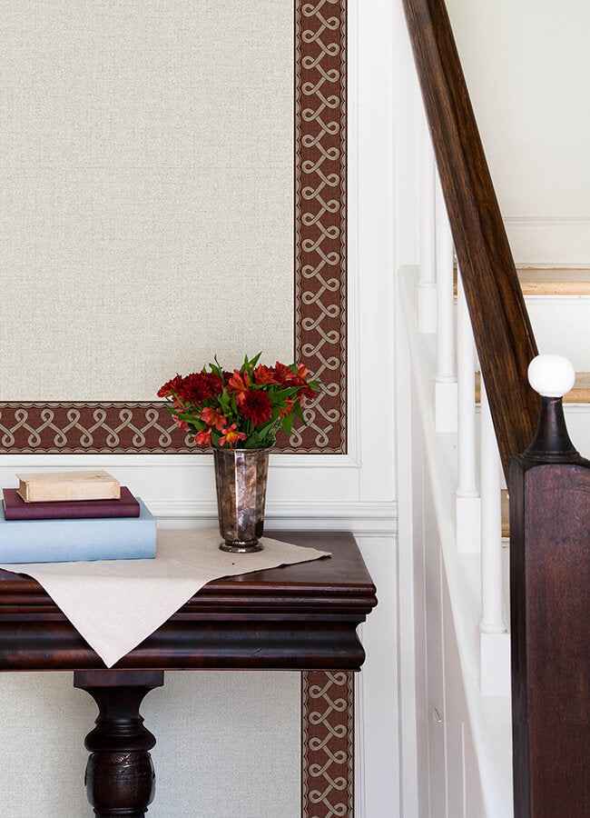 Scalloped Ribbon Red Trim Wall Border - York Wallcoverings - 4148-14506 - York Wallcoverings Wallpaper