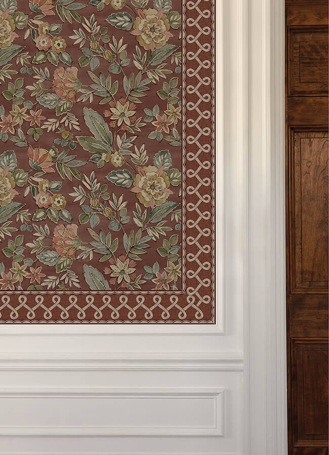 scalloped-ribbon-red-trim-wall-border-york-wallcoverings-4148-14506 - York Wallcoverings Papel pintado