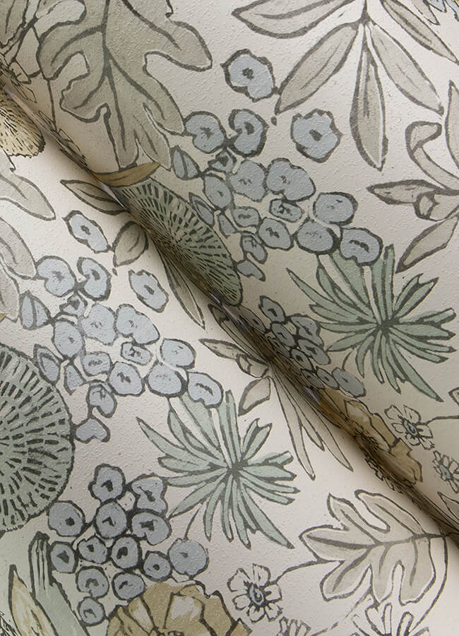 goldfinch-neutral-birds-and-blooms-wallpaper-york-wallcoverings-4148-27411 - York Wallcoverings Papel pintado