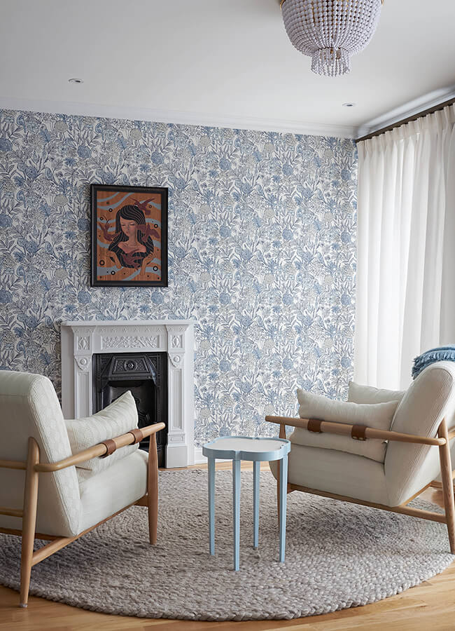goldfinch-blue-birds-and-blooms-wallpaper-york-wallcoverings-4148-27414 - York Wallcoverings Wallpaper