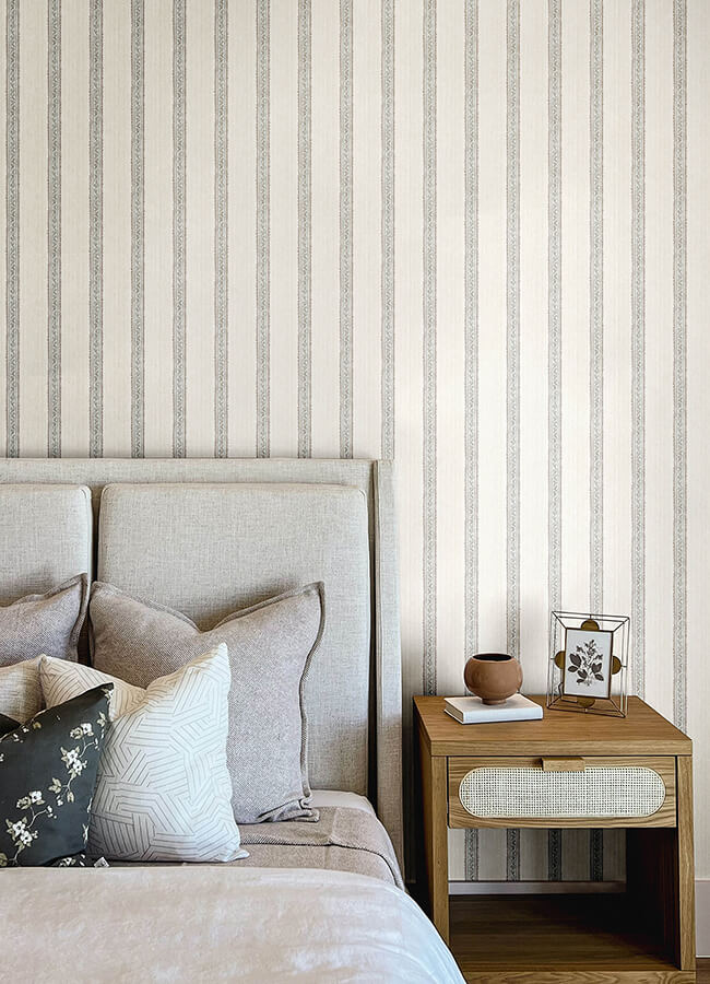 mandevilla-aqua-vine-stripe-wallpaper-york-wallcoverings-4148-27427 - York Wallcoverings Wallpaper