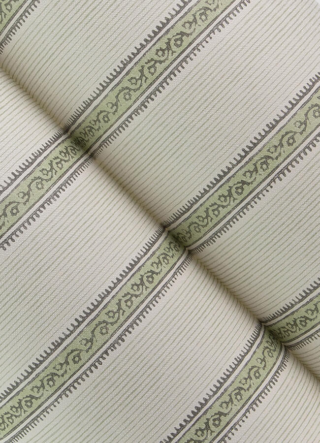 mandevilla-green-vine-stripe-wallpaper-york-wallcoverings-4148-27429 - York Wallcoverings Wallpaper