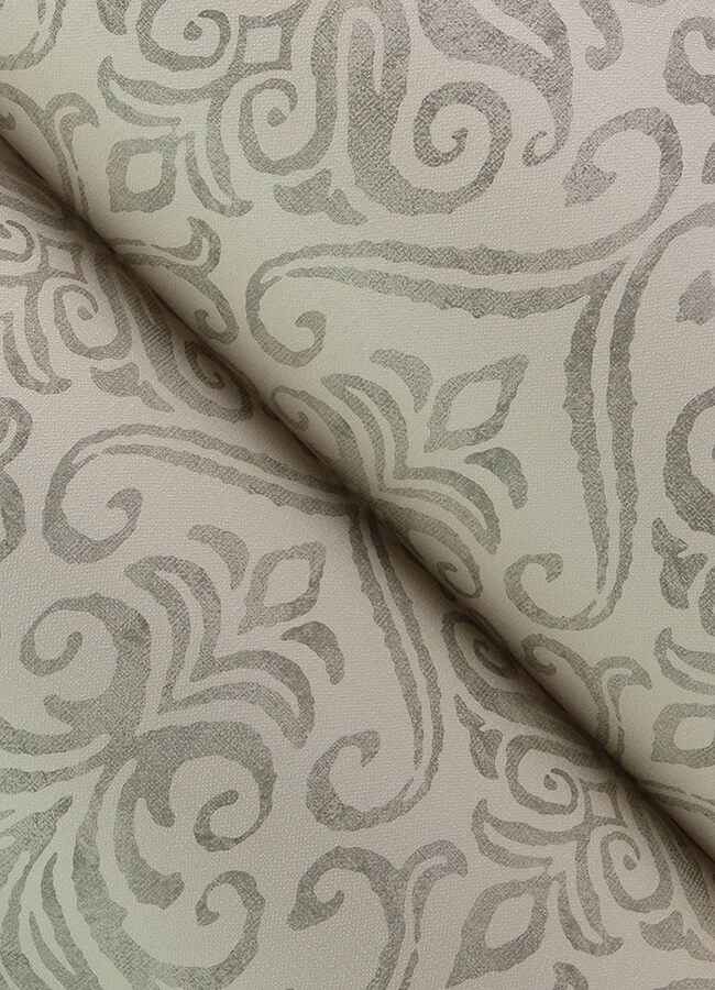 Adavu Grey Damask Wallpaper - York Wallcoverings - 4148-27439 - York Wallcoverings Wallpaper