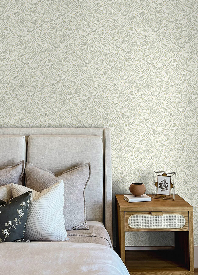 chrysantha-sage-berry-branches-wallpaper-york-wallcoverings-4148-27444 - York Wallcoverings Wallpaper