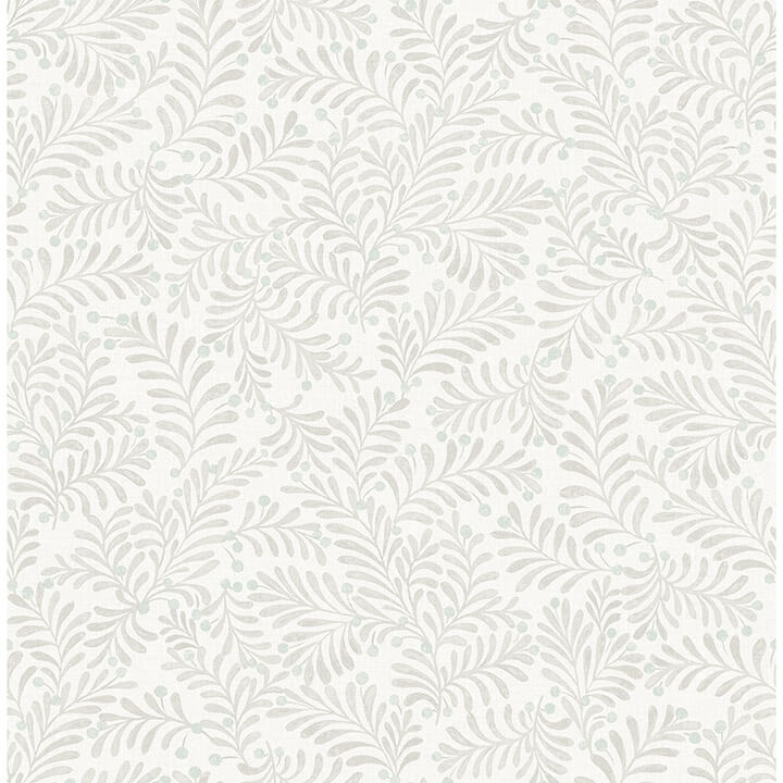chrysantha-light-grey-berry-branches-wallpaper-york-wallcoverings-4148-27445 - York Wallcoverings Papel pintado