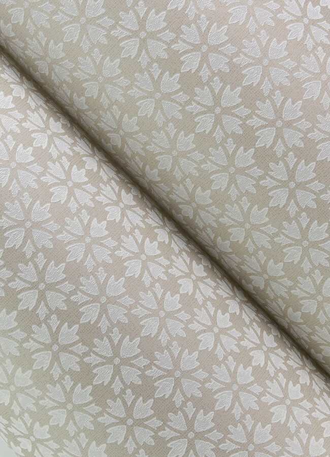 phlox-grey-floral-stamp-wallpaper-york-wallcoverings-4148-27454 - York Wallcoverings Papel pintado