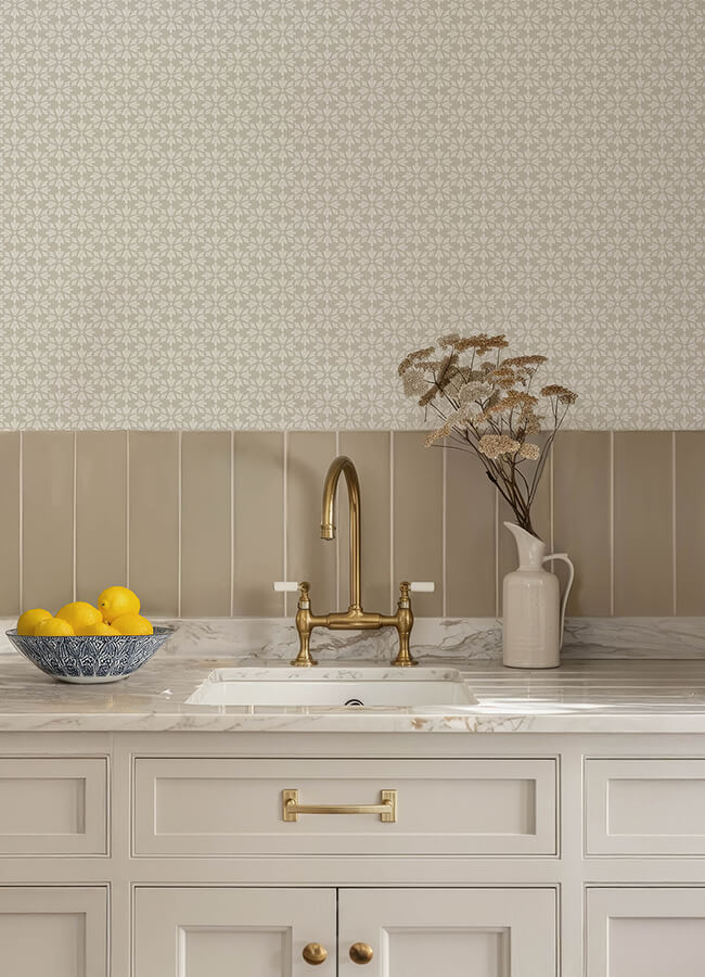 phlox-grey-floral-stamp-wallpaper-york-wallcoverings-4148-27454 - York Wallcoverings Papel pintado