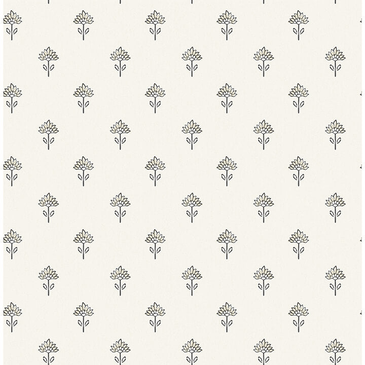 surdiva-ivory-floral-fan-wallpaper-york-wallcoverings-4148-27457 - York Wallcoverings Papel pintado