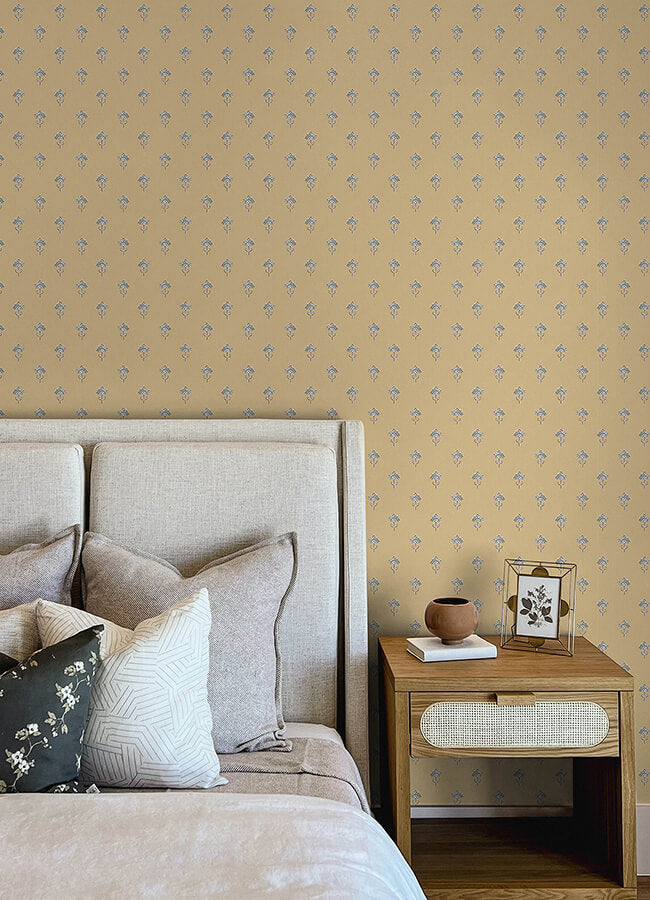 surdiva-honey-floral-fan-wallpaper-york-wallcoverings-4148-27458 - York Wallcoverings Papel pintado