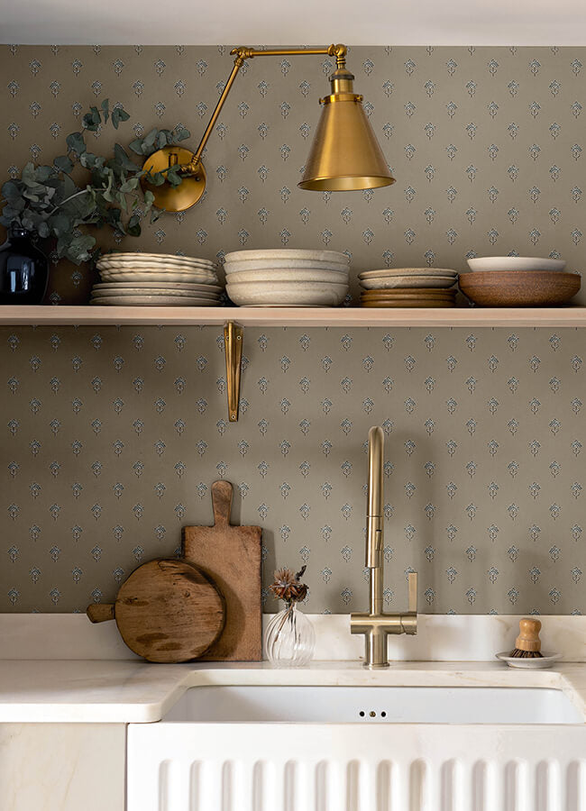 surdiva-stone-floral-fan-wallpaper-york-wallcoverings-4148-27460 - York Wallcoverings Wallpaper