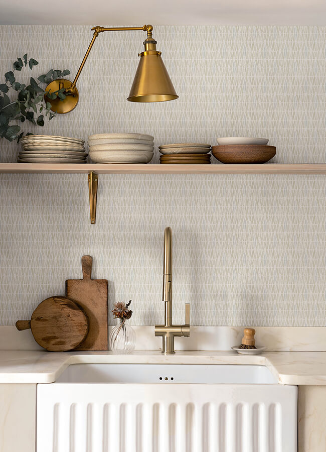 nabi-beige-geometric-wallpaper-york-wallcoverings-4148-27464 - York Wallcoverings Wallpaper