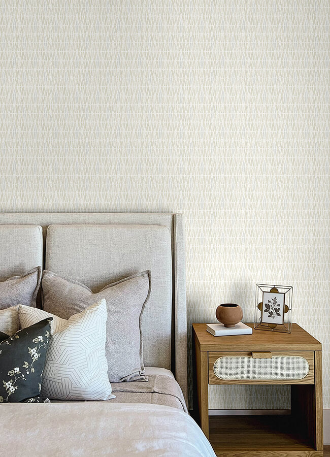 nabi-beige-geometric-wallpaper-york-wallcoverings-4148-27464 - York Wallcoverings Wallpaper