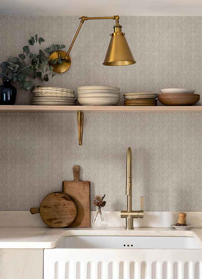 Coleus Grey Leaves Wallpaper - York Wallcoverings - 4148-27471 - York Wallcoverings Wallpaper