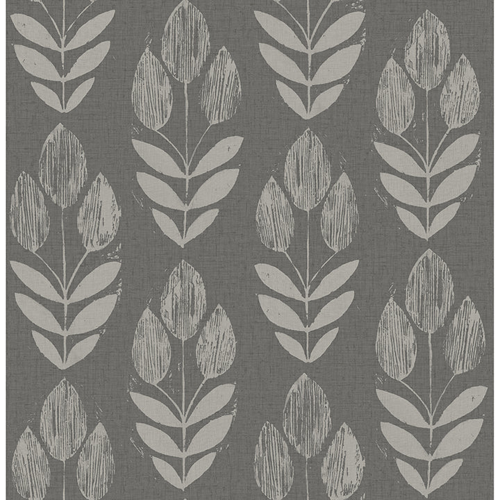 garland-charcoal-block-tulip-wallpaper-york-wallcoverings-4148-27477
