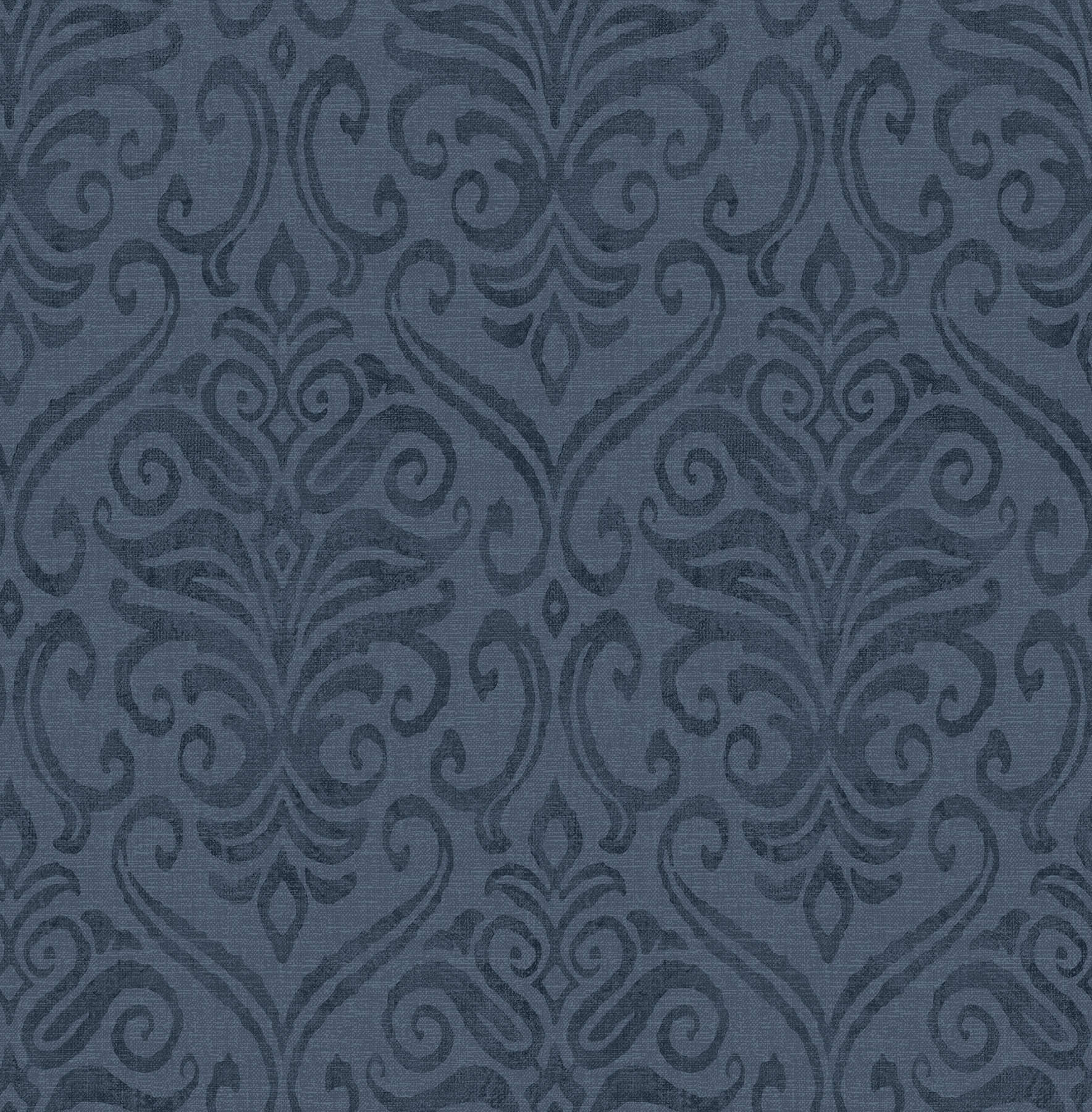 adavu-blue-damask-wallpaper-york-wallcoverings-4148-27438 - York Wallcoverings Wallpaper