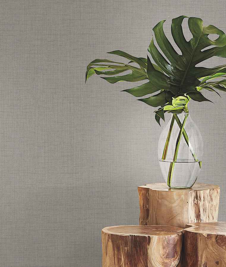 Evermore Grey Woven Wallpaper - York Wallcoverings - 4178-4412 - York Wallcoverings Wallpaper