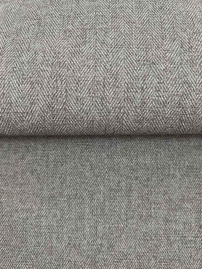 Herringbone Tweed Grey Woven Wallpaper - York Wallcoverings - 4178-4423 - York Wallcoverings Wallpaper