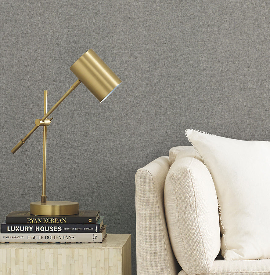 herringbone-tweed-grey-woven-wallpaper-york-wallcoverings-4178-4423 - York Wallpaper Wallpaper