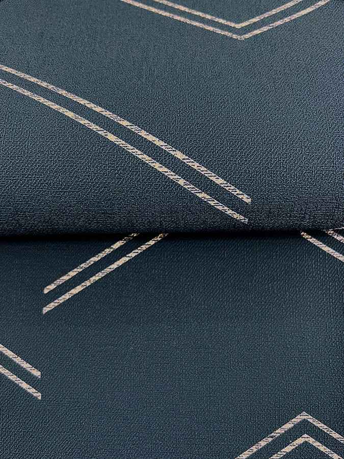 Aviator Indigo Abstract Chevron Wallpaper - York Wallcoverings - 4178-4439 - York Wallcoverings Wallpaper