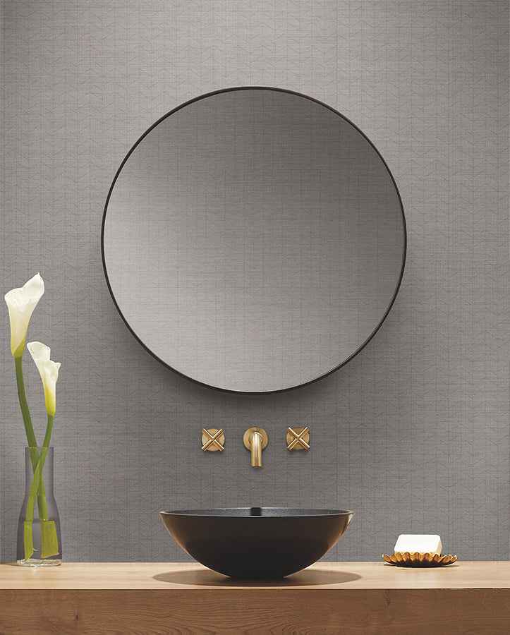 Magnitude Pewter Chevron Wallpaper - York Wallcoverings - 4178-4440 - York Wallcoverings Wallpaper