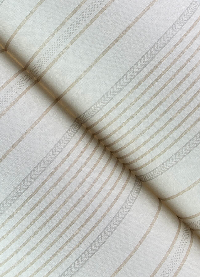 navarres-stripe-neutral-faux-linen-wallpaper-york-wallcoverings-4172-27487 - York Wallcoverings Wallpaper