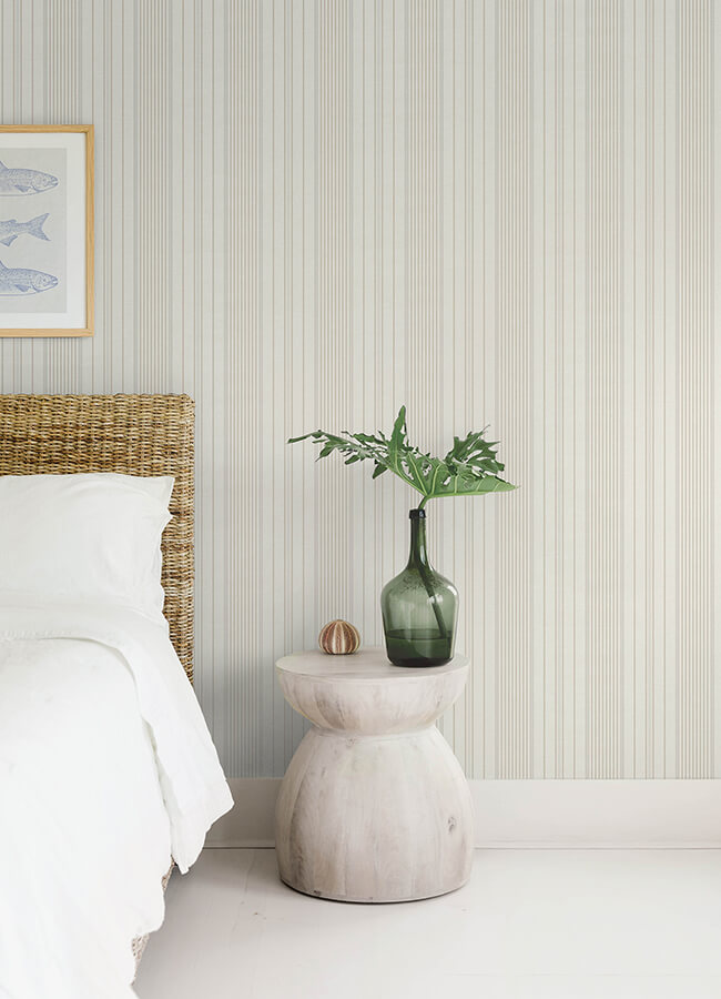 navarres-stripe-neutral-faux-linen-wallpaper-york-wallcoverings-4172-27487 - York Wallcoverings Wallpaper