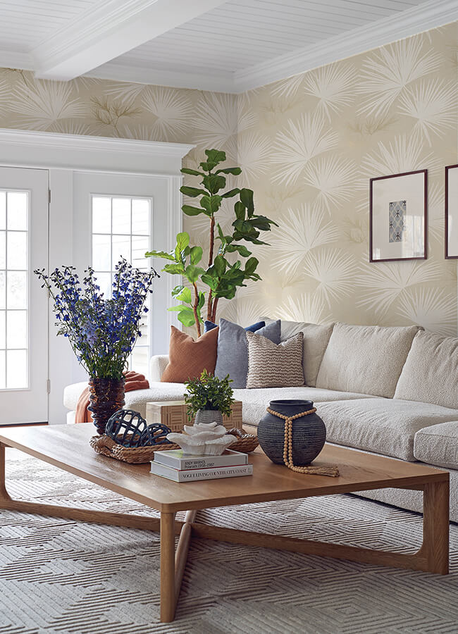 hatteras-champagne-palms-wallpaper-york-wallcoverings-4172-27489 - York Wallcoverings Wallpaper