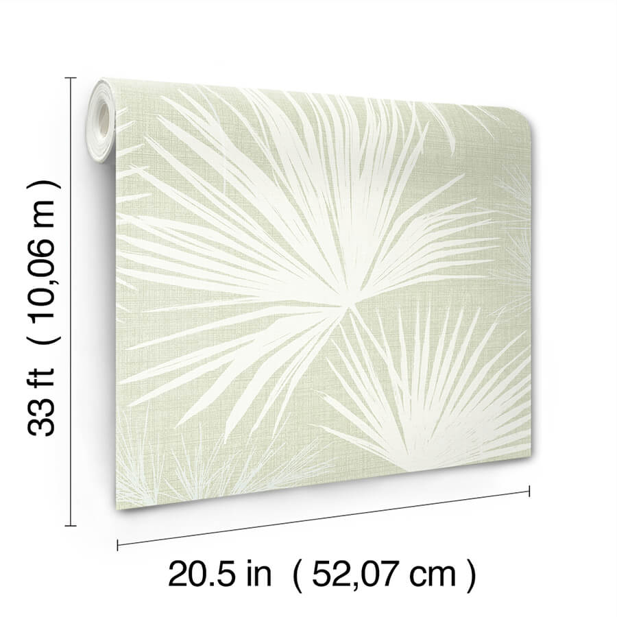 hatteras-light-green-palms-wallpaper-york-wallcoverings-4172-27490 - York Wallcoverings Papel pintado