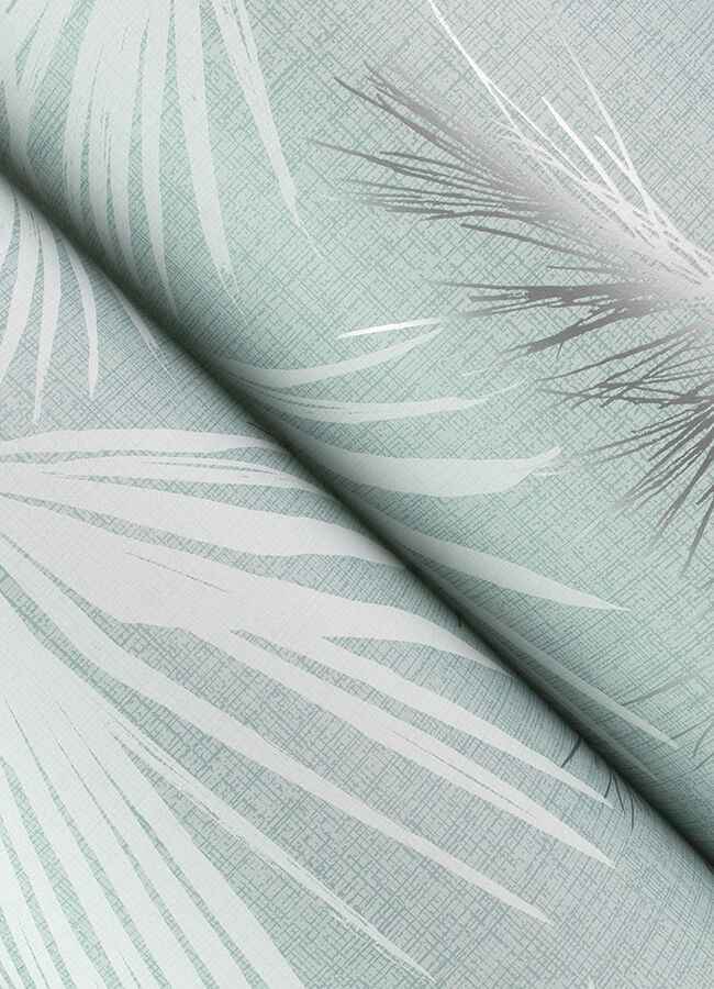 Hatteras Sky Blue Palms Wallpaper - York Wallcoverings - 4172-27491 - York Wallcoverings Wallpaper