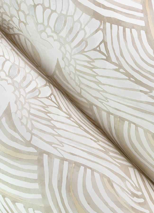 Egret Neutral Tidal Dance Wallpaper - York Wallcoverings - 4172-27499 - York Wallcoverings Wallpaper