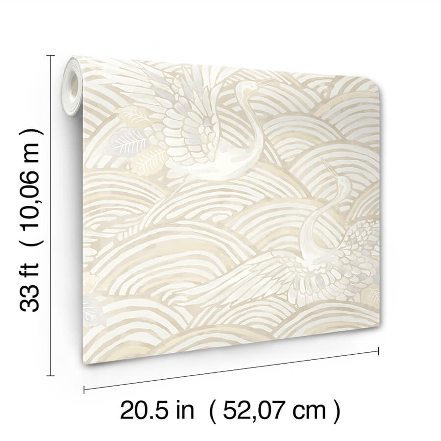 egret-neutral-tidal-dance-wallpaper-york-wallcoverings-4172-27499 - York Wallcoverings Wallpaper