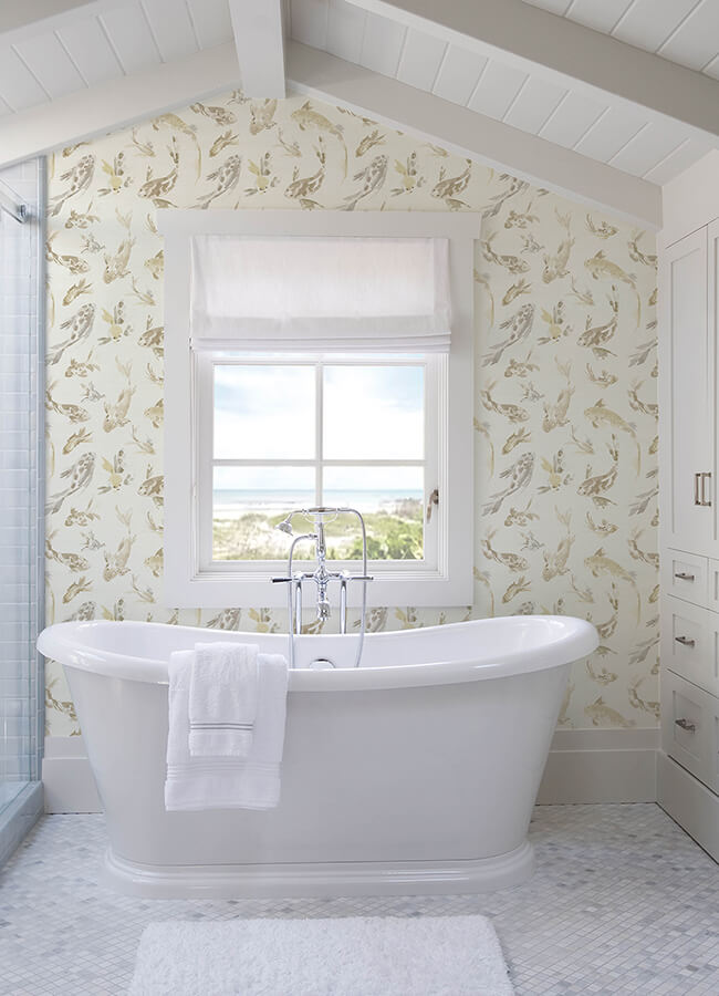 koi-metallic-fish-wallpaper-york-wallcoverings-4172-27501 - York Wallcoverings Wallpaper