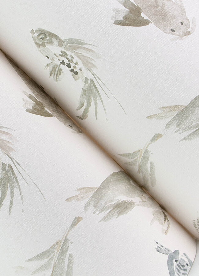 koi-stone-fish-wallpaper-york-wallcoverings-4172-27503 - York Wallcoverings Wallpaper