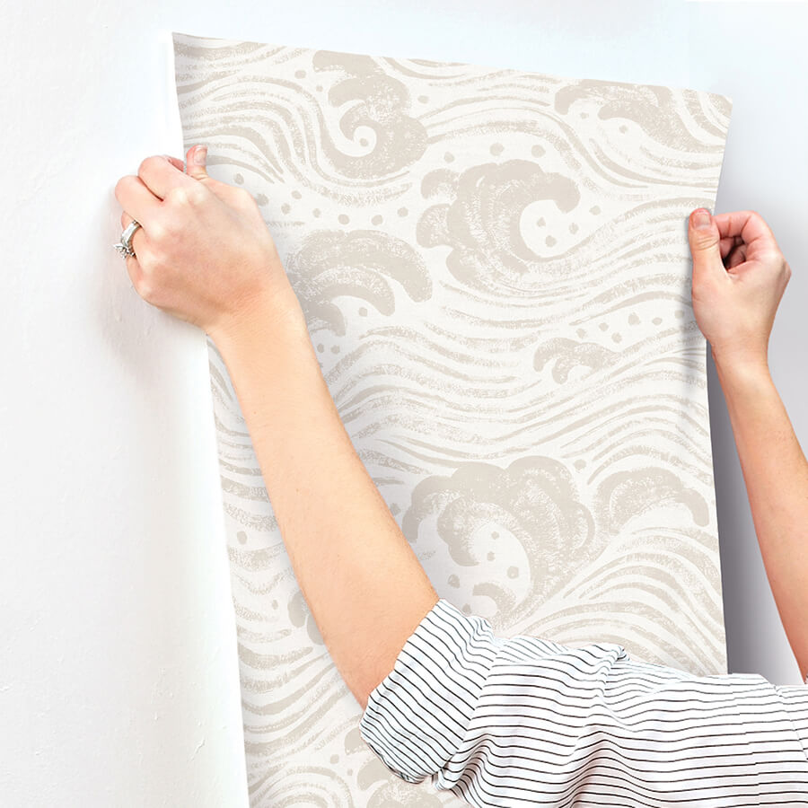 swell-beige-ocean-wave-wallpaper-york-wallcoverings-4172-27508 - York Wallcoverings Papel pintado