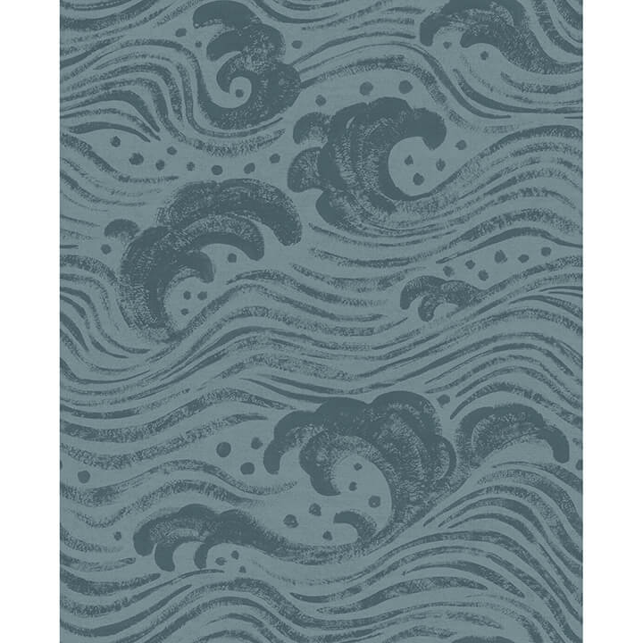 swell-teal-ocean-wave-wallpaper-york-wallcoverings-4172-27511 - York Wallcoverings Papel pintado