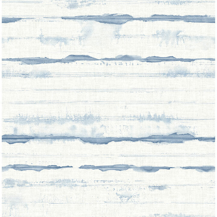 destin-blue-stripe-wallpaper-york-wallcoverings-4172-27516 - York Wallcoverings Wallpaper