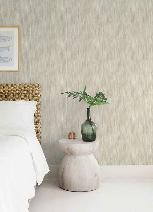 Largo Neutral Striated Wallpaper - York Wallcoverings - 4172-27520