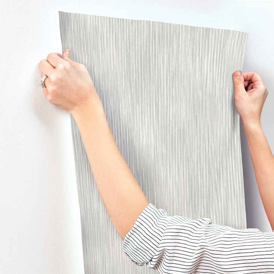 Largo Grey Striated Wallpaper - York Wallcoverings - 4172-27521 - York Wallcoverings Wallpaper