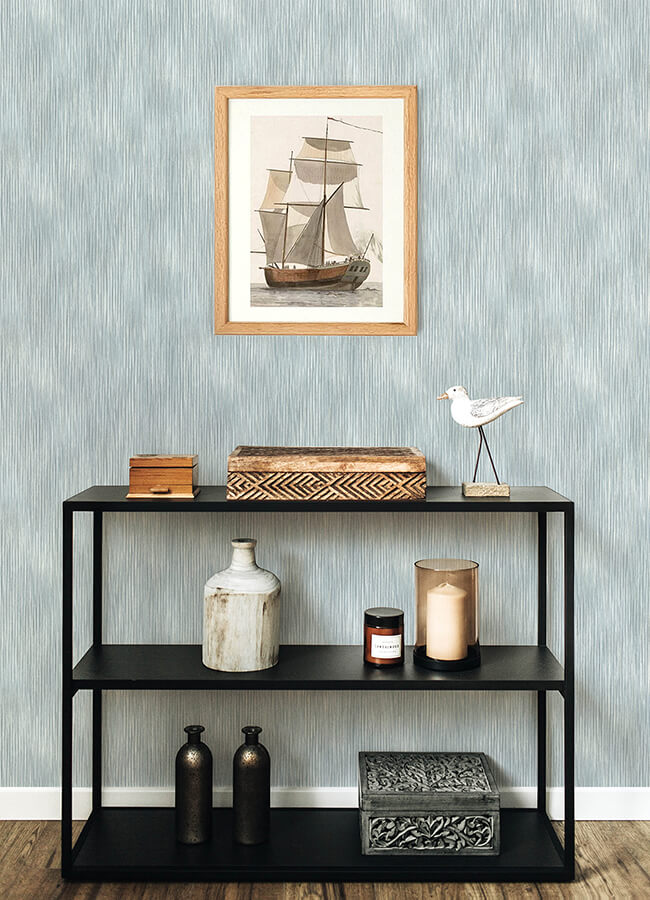 largo-turquoise-striated-wallpaper-york-wallcoverings-4172-27522 - York Wallcoverings Papel pintado