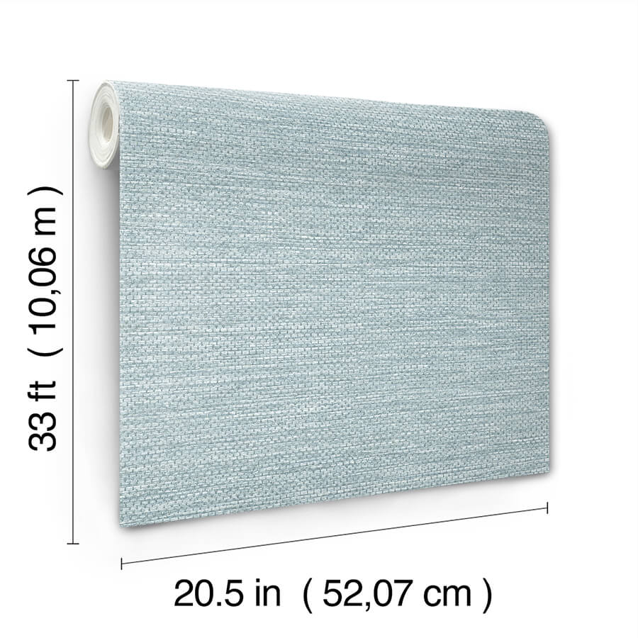 malin-denim-faux-grasscloth-wallpaper-york-wallcoverings-4172-27527 - York Wallcoverings Papel pintado
