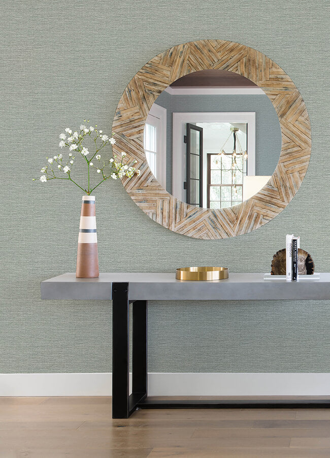malin-seafoam-faux-grasscloth-wallpaper-york-wallcoverings-4172-27530 - York Wallcoverings Papel pintado