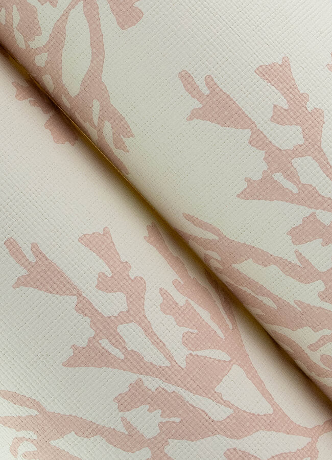 tortuga-pink-coral-weave-wallpaper-york-wallcoverings-4172-82000 - York Wallcoverings Papel pintado