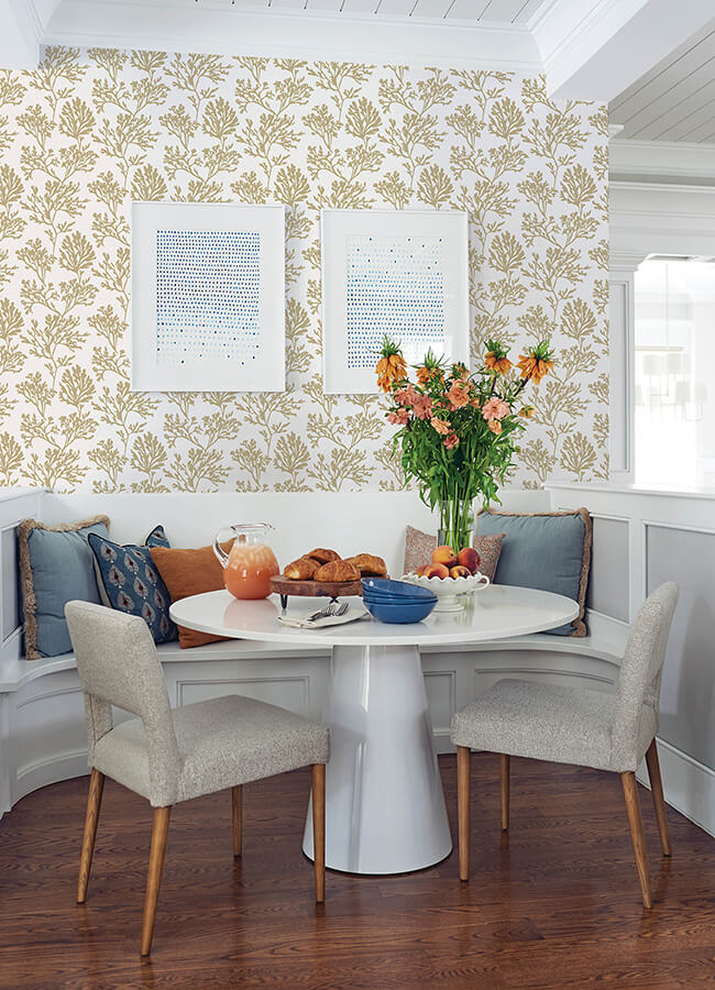 tortuga-gold-coral-weave-wallpaper-york-wallcoverings-4172-82002 - York Wallcoverings Papel pintado