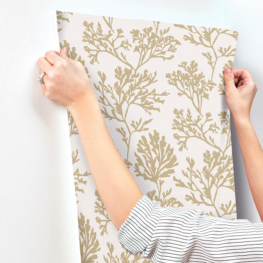 tortuga-gold-coral-weave-wallpaper-york-wallcoverings-4172-82002 - York Wallcoverings Papel pintado