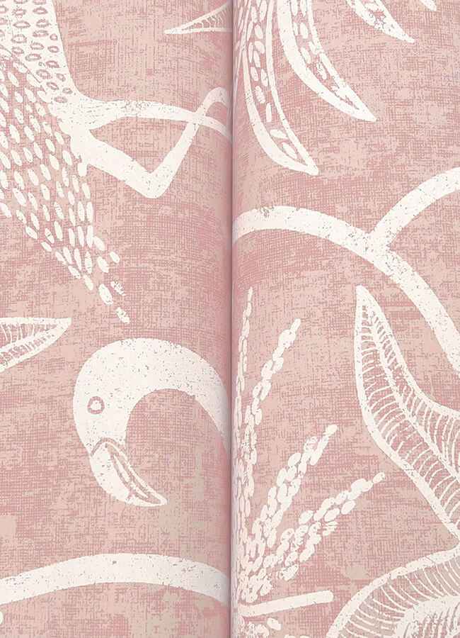 Biscayne Coral Flamingo Beach Wallpaper - York Wallcoverings - 4172-82007 - York Wallcoverings Wallpaper