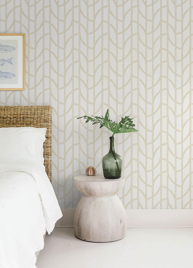 salvo-gold-curved-contours-wallpaper-york-wallcoverings-4172-82008 - York Wallcoverings Wallpaper