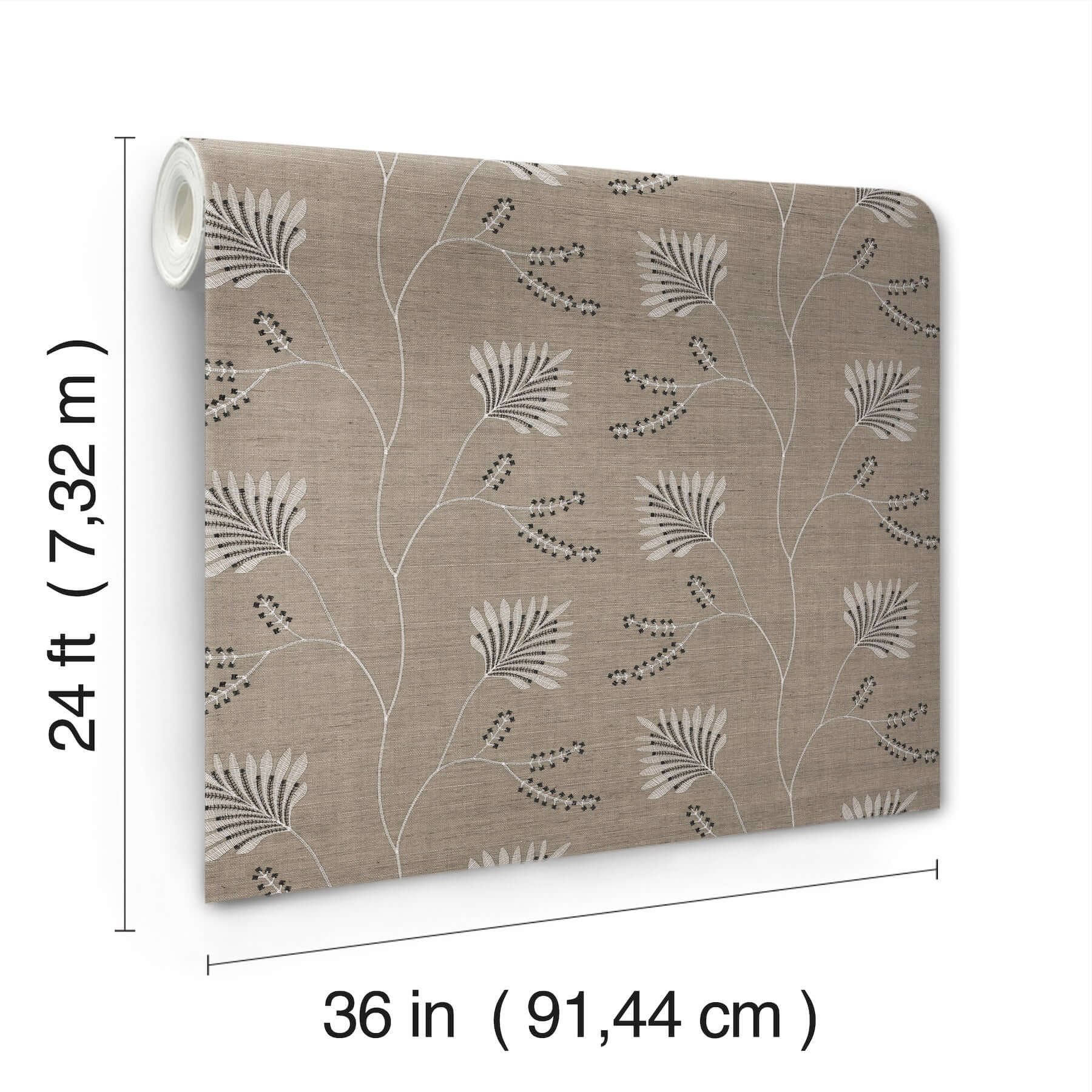 laelynn-taupe-wallpaper-york-wallcoverings-mx9607 - York Wallpaper Wallpaper