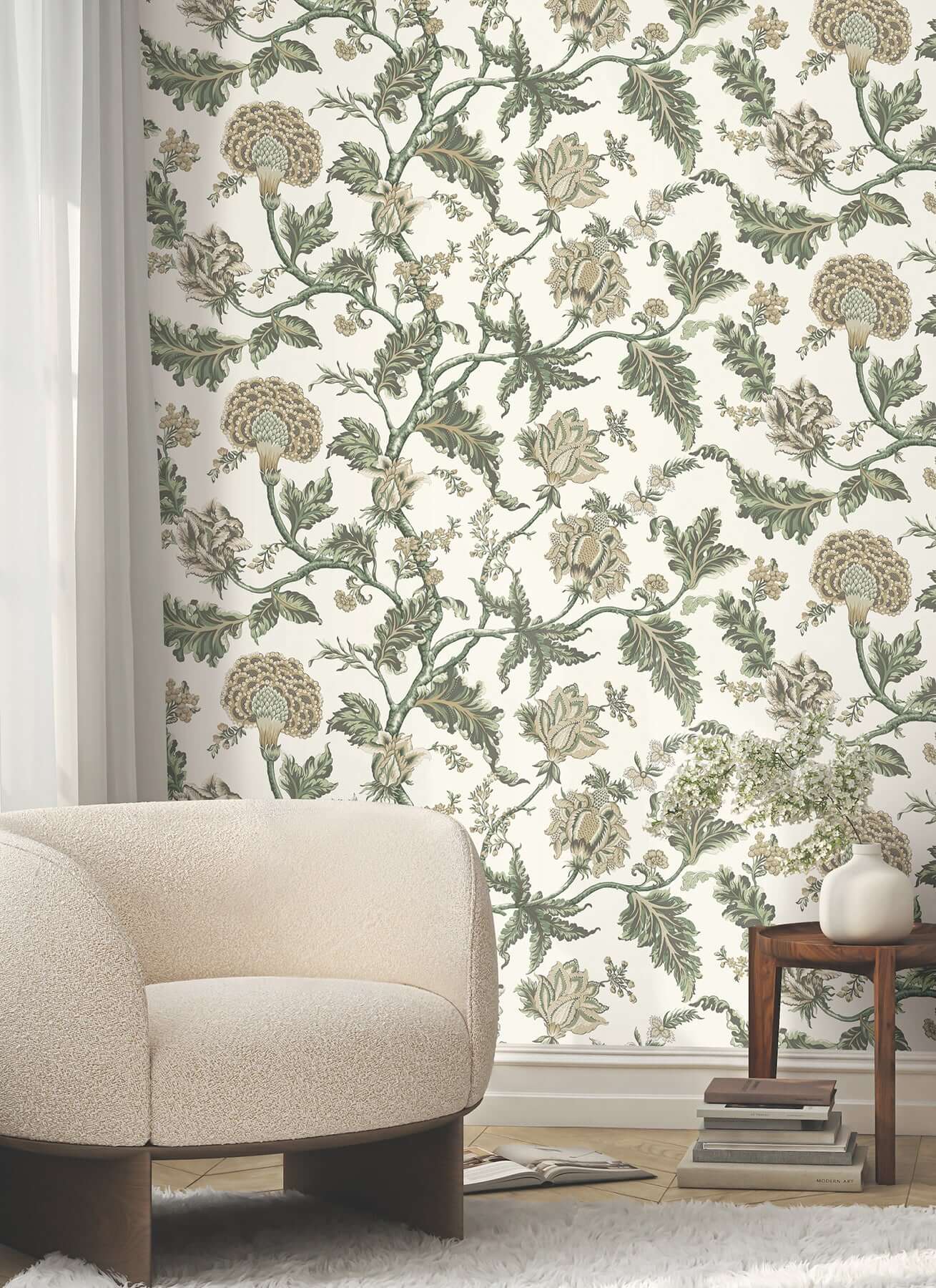 monroe-green-wallpaper-york-wallcoverings-mx9626w - York Wallcoverings Wallpaper